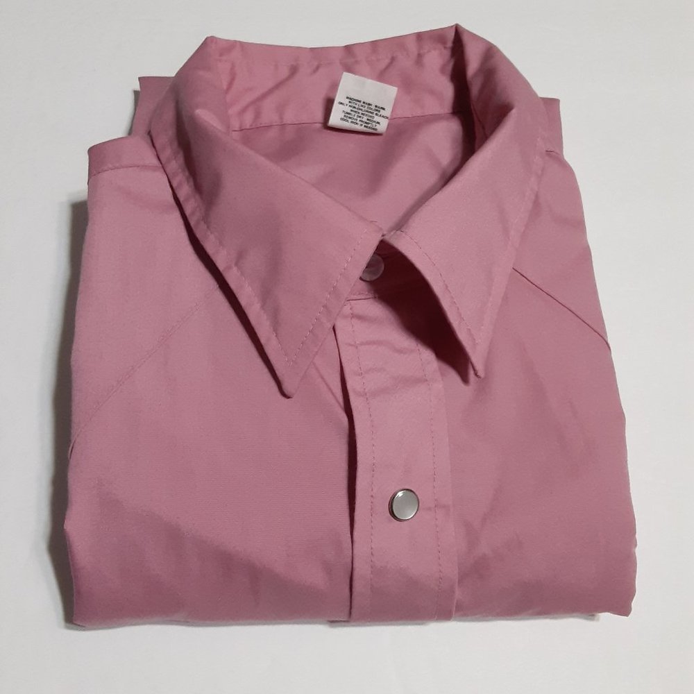 Vintage Malco Modes Men's Long Sleeve Western Button Up Pearl Snap Shirt